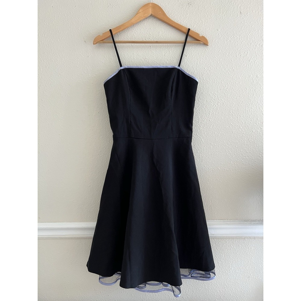 Masquerade Vintage Black Dress Crinoline Lined Size M Whimsigoth Fairy Prom Hoco